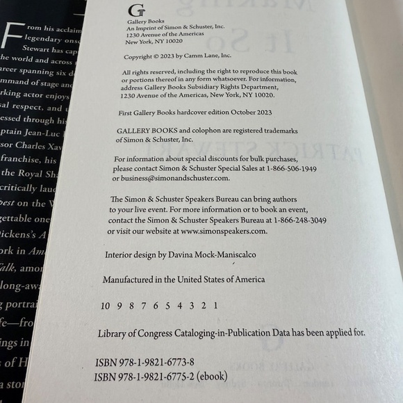 "Making is So" A Memoir by Patrick Stewart Hardcover EUC - Picture 4 of 9